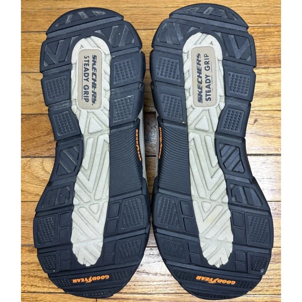 Skechers Respected Elgin Shoes Men’s 11.5 Brown Leather Hands Free Memory Foam